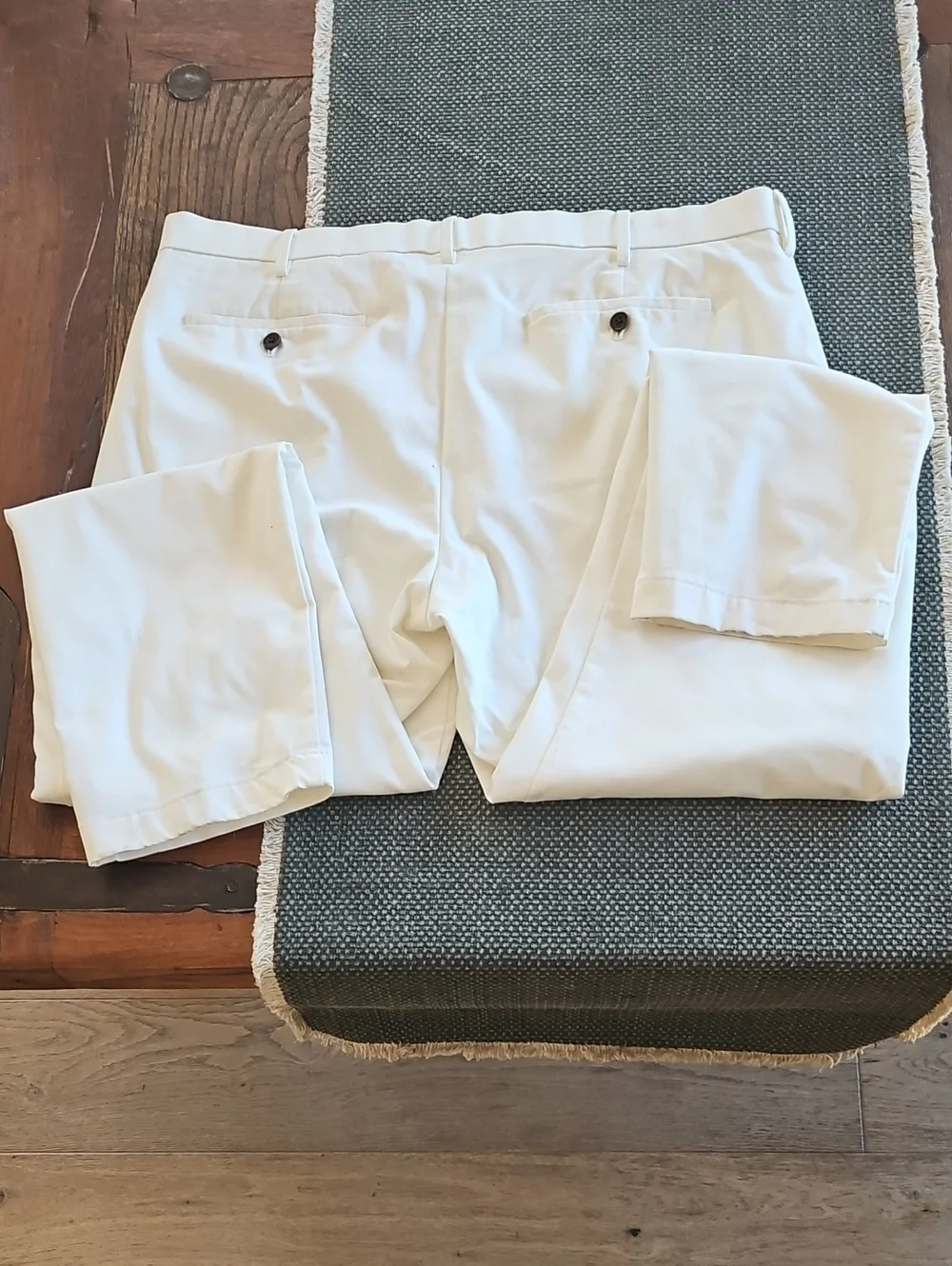 Banana Republic White Men's Chino Pants - Slim Straight